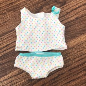 American Girl Just Dotty Tank and Brief Set